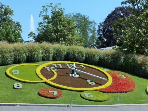 Horloge fleurie de Genève